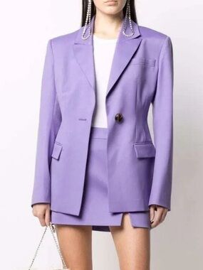 The Attico Lilac Single Breasted Blazer M NWOT
